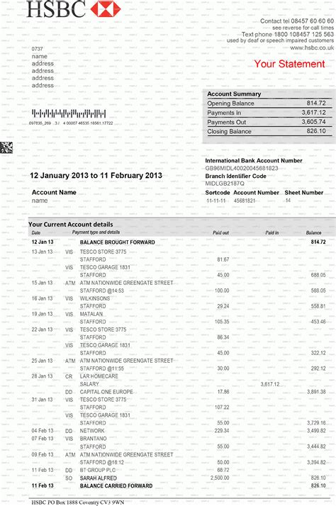 fake bank statement maker  The statement typically includes the customer's